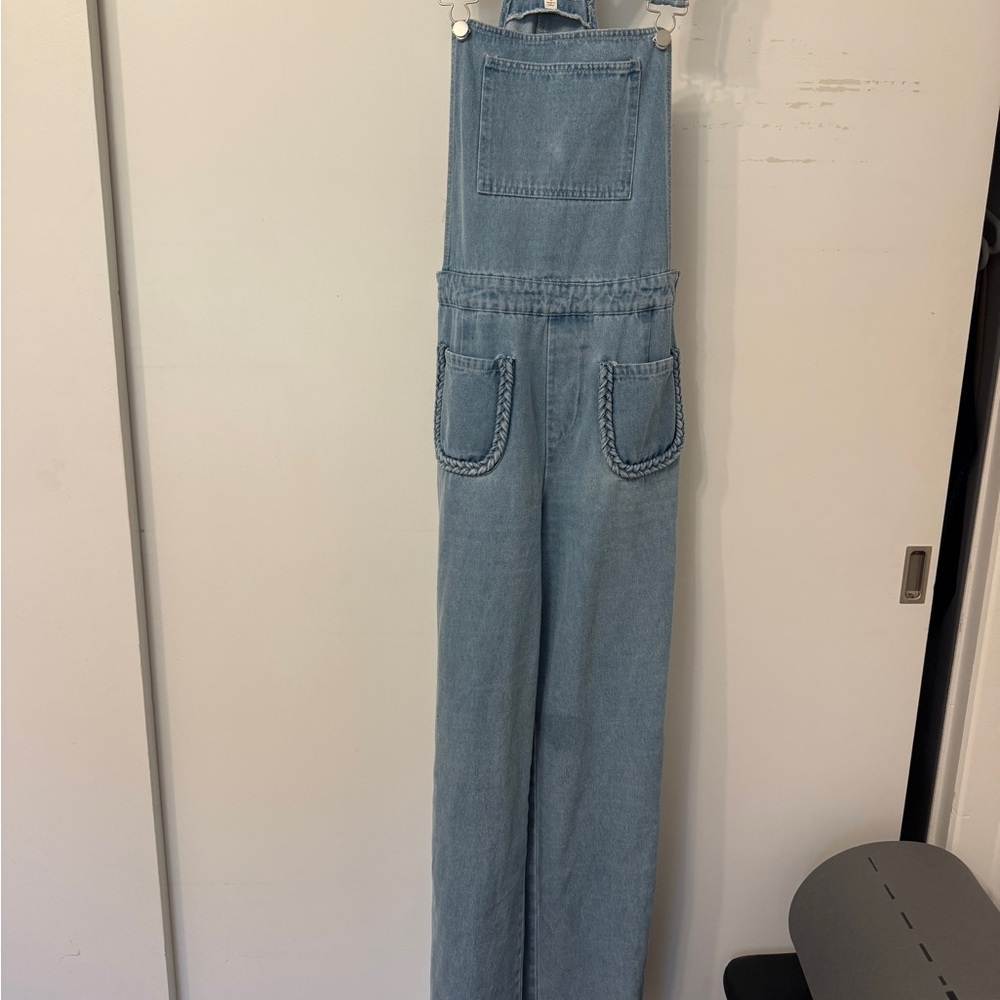 Vici Light Blue Denim Overalls